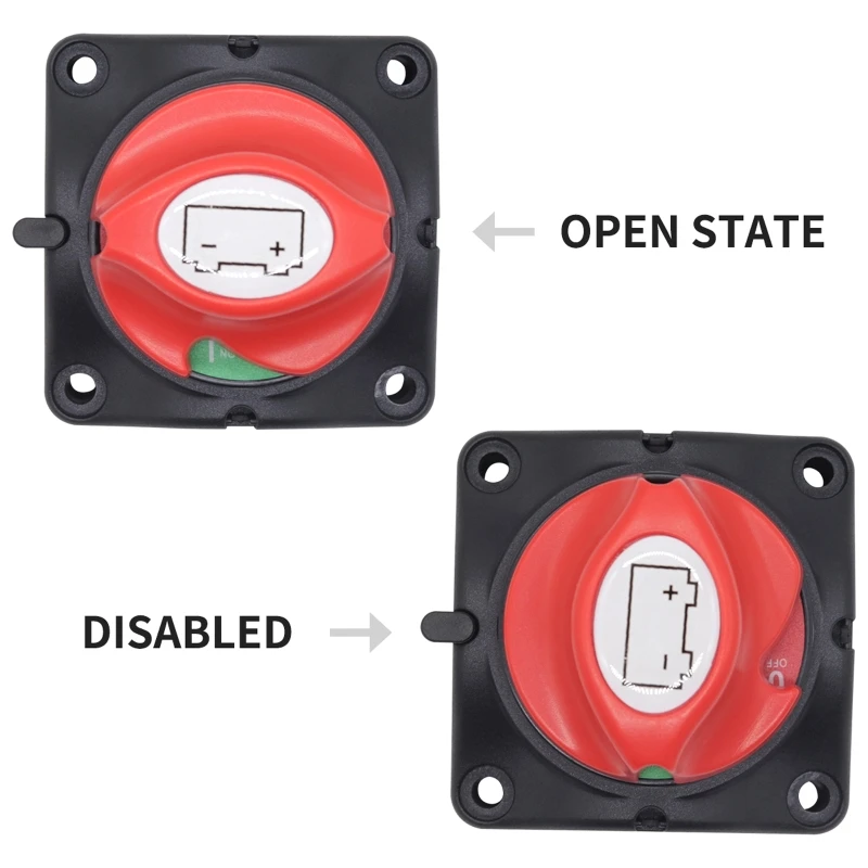 Car Auto Ship for Camper Marine Battery Selector Isolator Disconnect Selector Rotary Switch Cut Power On Off for Boat Ya