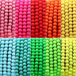 Charm Clay Beads Round Balls 6/8mm Colored Polymer Clay Beads For Jewelry Making DIY Jewelry Beads Bracelet Necklace Accessories