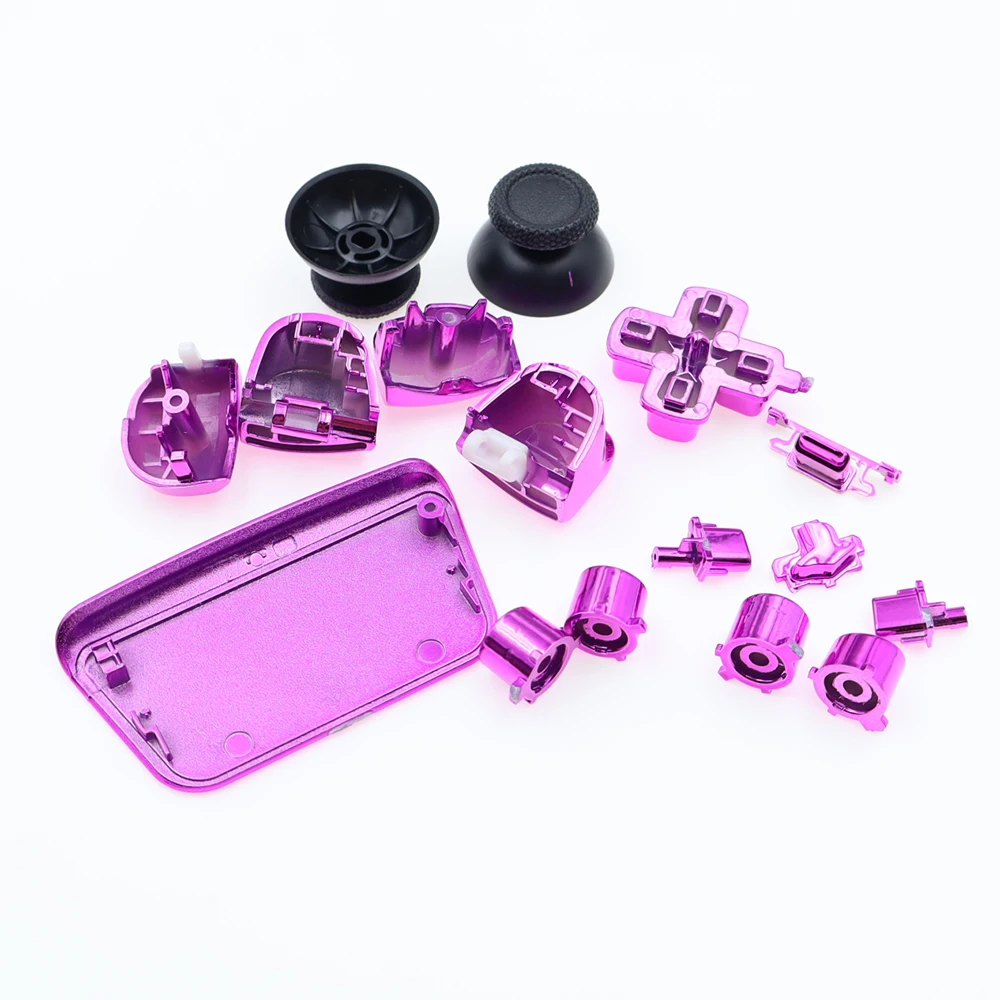 1Set Plastic Plated Buttons For PS5 V2.0 BDM-020 Controller Joysticks Cap D-pad L1 R1 L2 R2 Trigger Direction Action Key