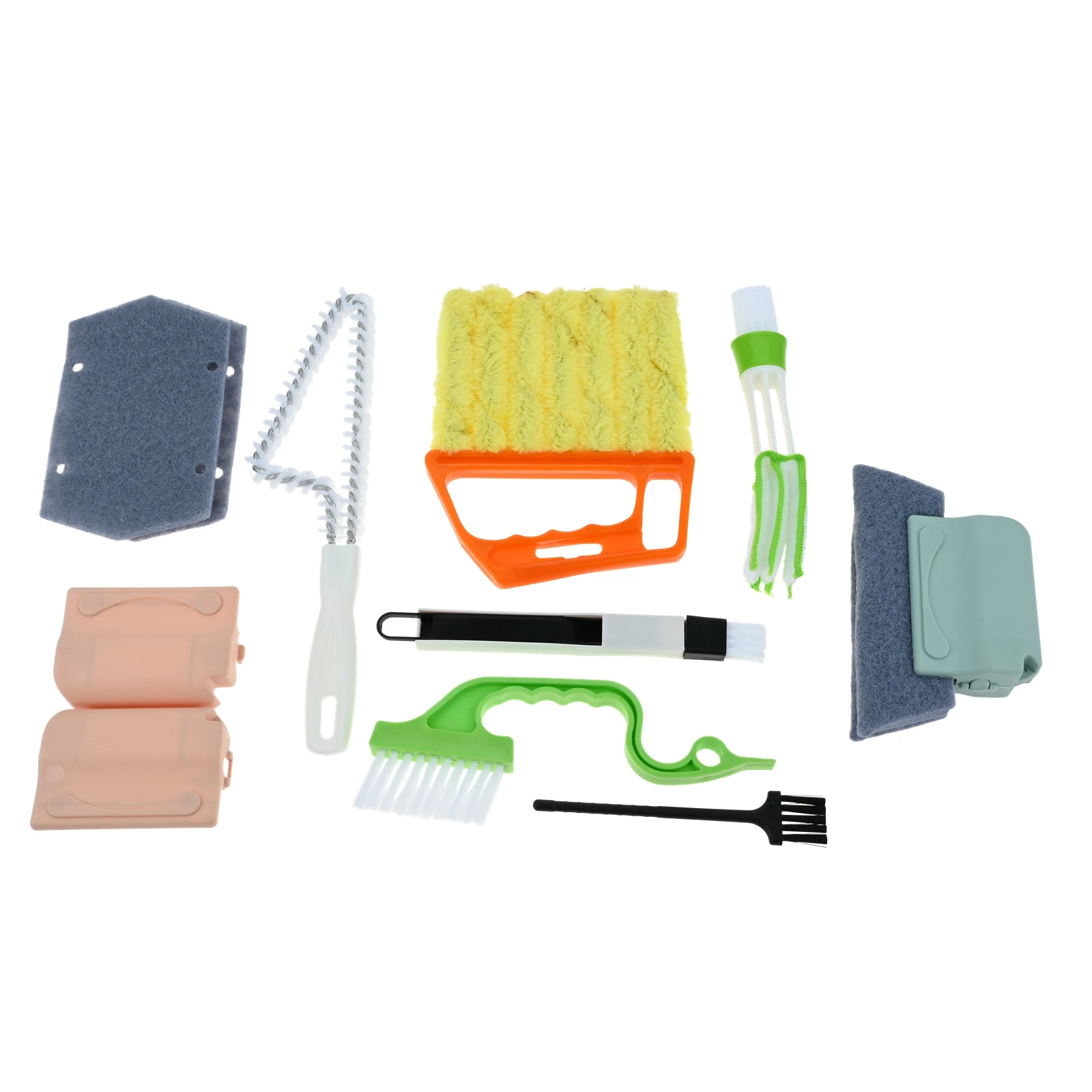 

8Pcs/Set Window Groove Cleaning Brush Car Vents Shutters Crevice Gap Sink Cleaning Tool Door Groove Guide Rail Cleaning Brush