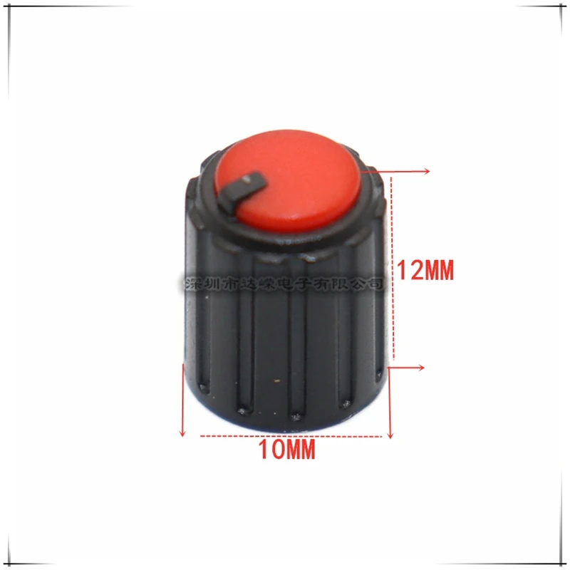 10PCS Plastic Small Knob Potentiometer Audio Equipment Knob Hat diameter 10 height 12MM Flower axis Inner Diameter 6MM