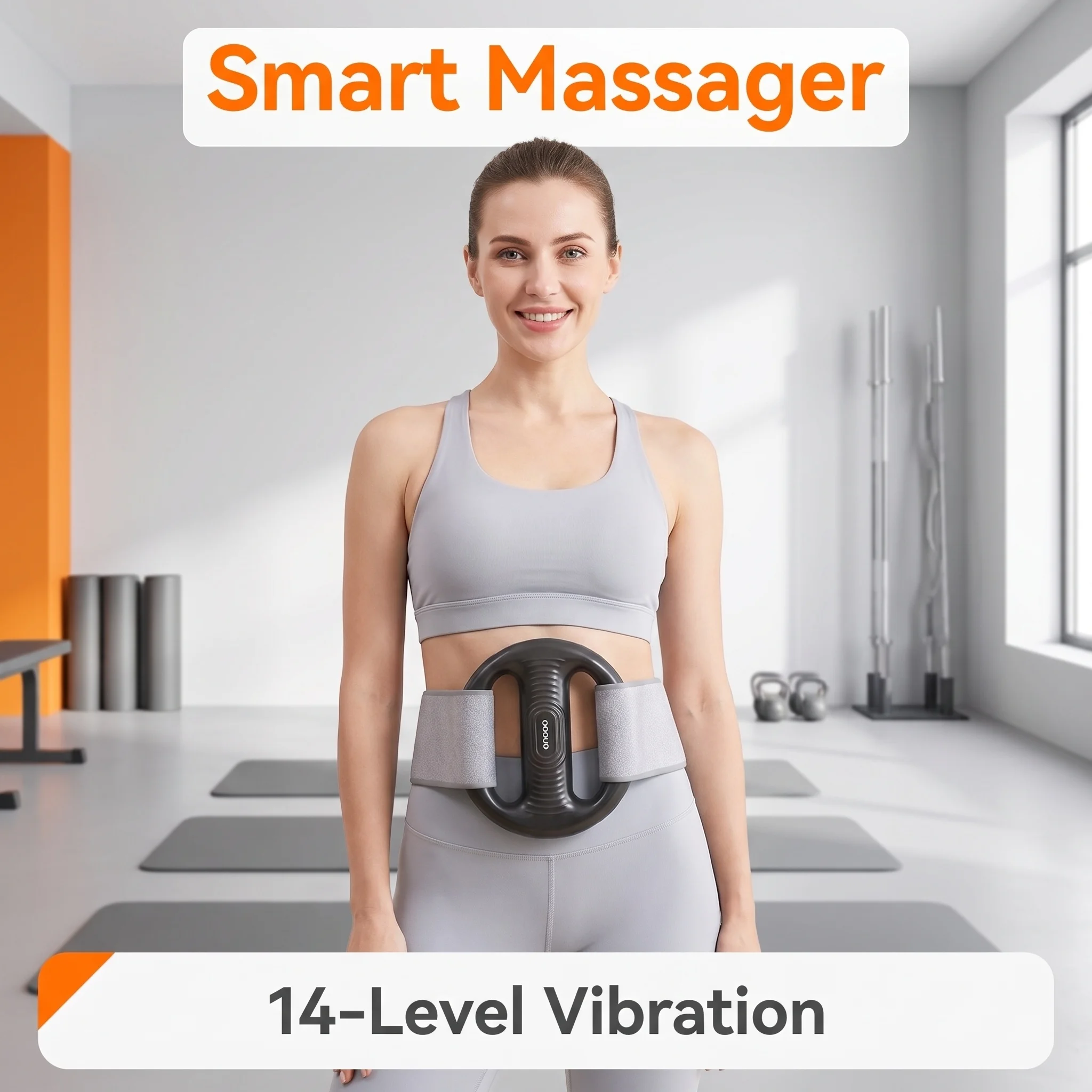 Electric Full-Body Fascia Ring 14 level Force Adjustment Type-C Rechargeable Electric Body Slimming Machine Muscle Relaxation