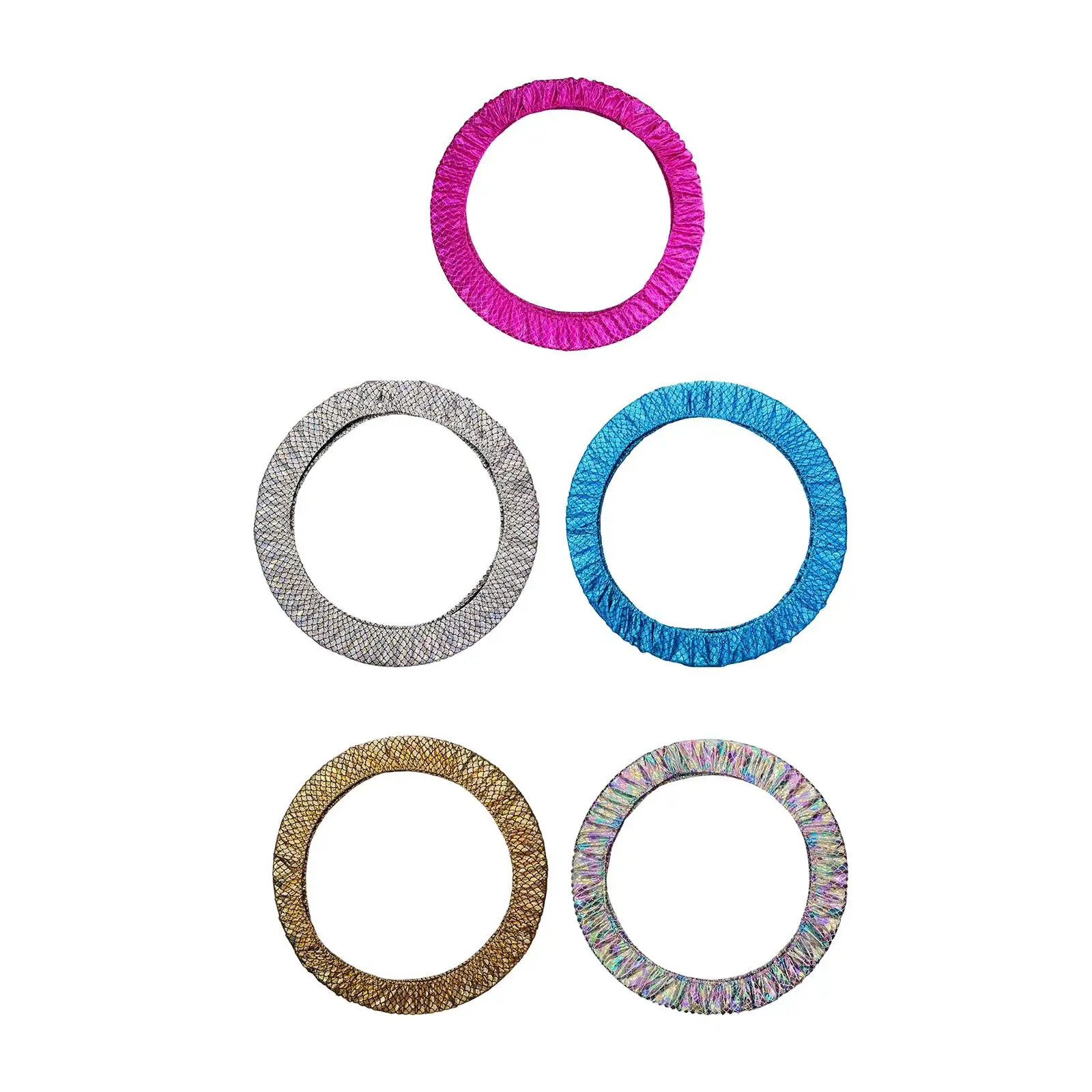 Artistic Rhythmic Gymnastic Hoop Protective Cover Durable Polyester Sleeve for Calisthenics Ring Training Equipment