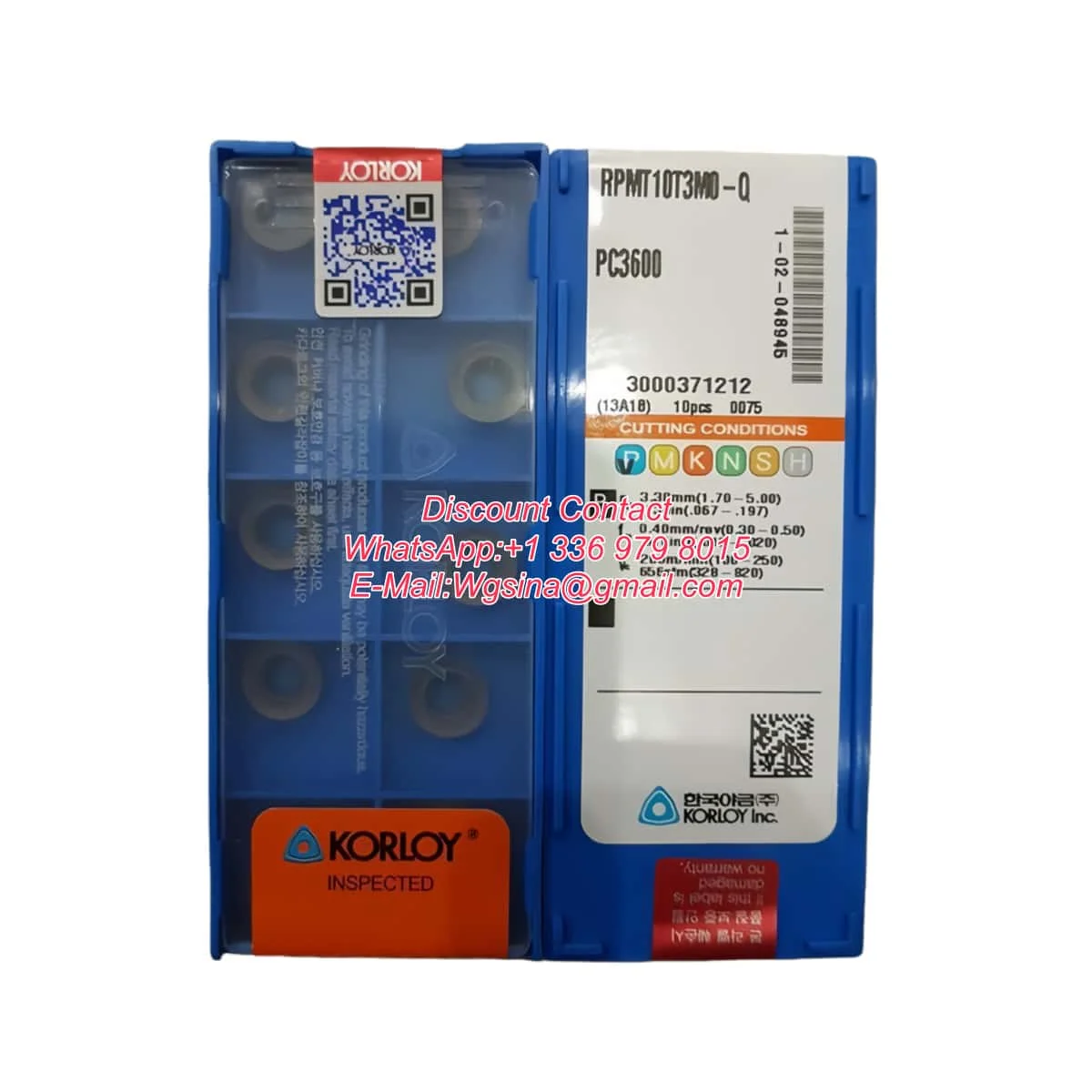 KORLOY 100% Original RPMT RPMT1204 RPMT10T3 RPMT1606 Positive Button Tool Inserts Carbide Milling And Turning Milling Cutter