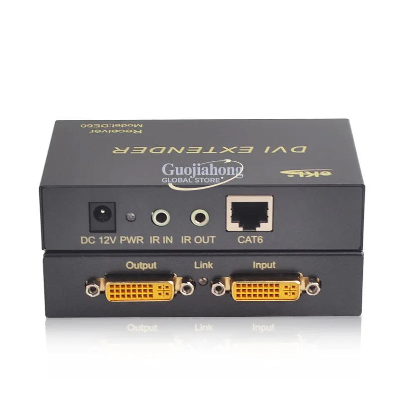 

eKL-DE60 DVI extender, to single network cable 60m DVI-D signal with local output, mixed batch