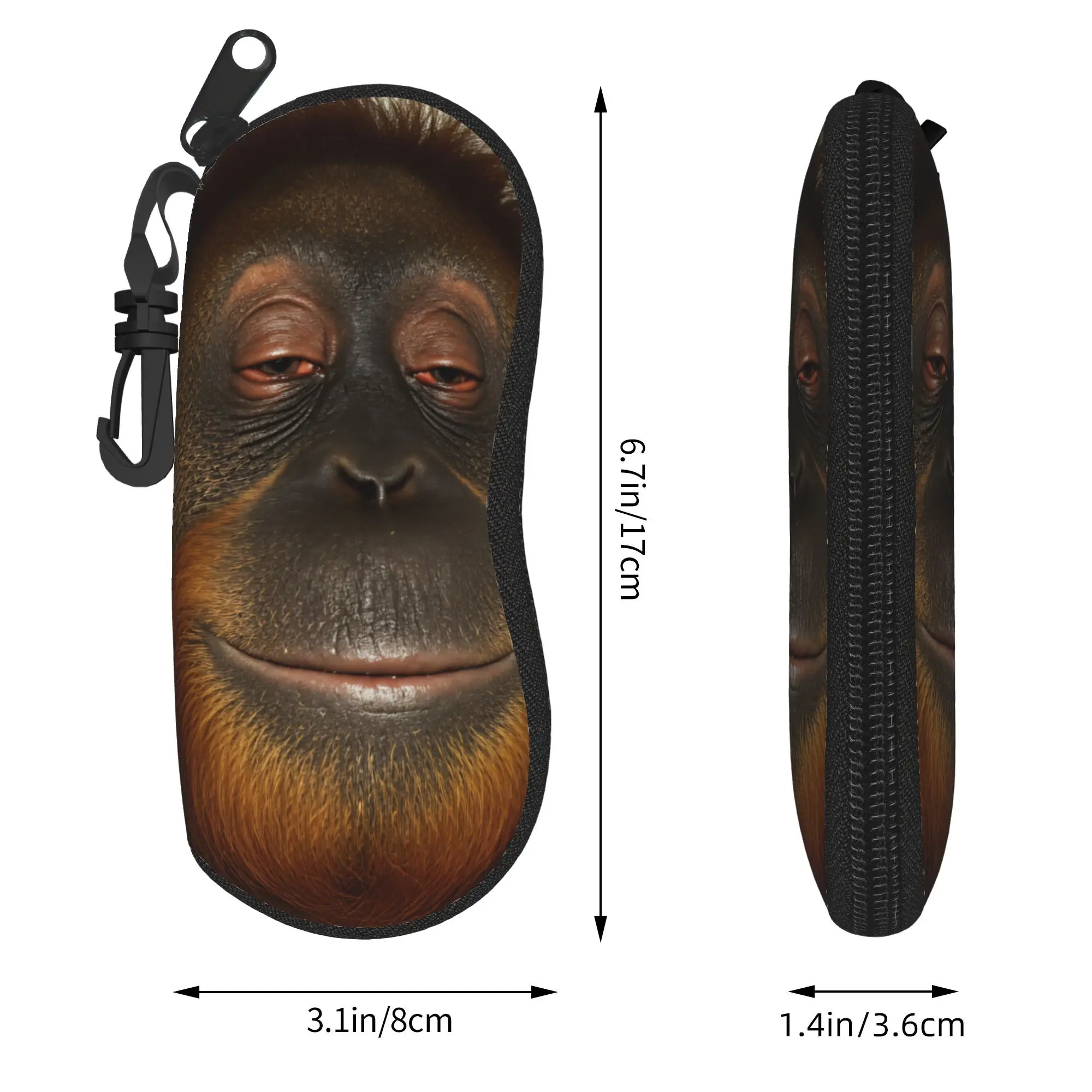 Baby Gorilla Face Funny Glasses Case Cover  Original Sunglasses Pouch Men Women Daily Glasses Box Soft Eyewear Storage - view 4