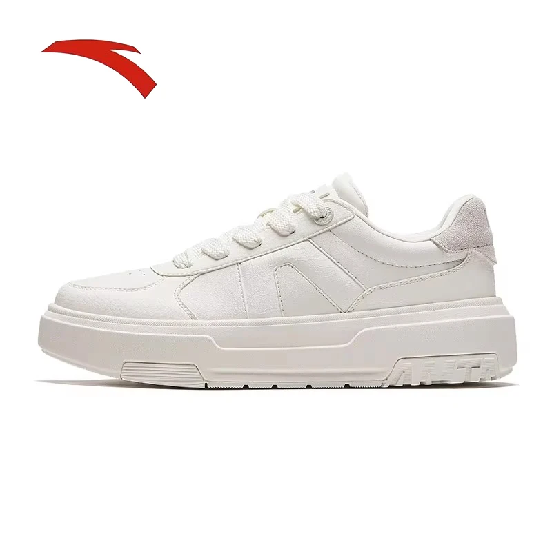 ANTA A Road | Casual low top board shoes for women in spring, contrasting colors, simple white shoes, versatile sports shoes
