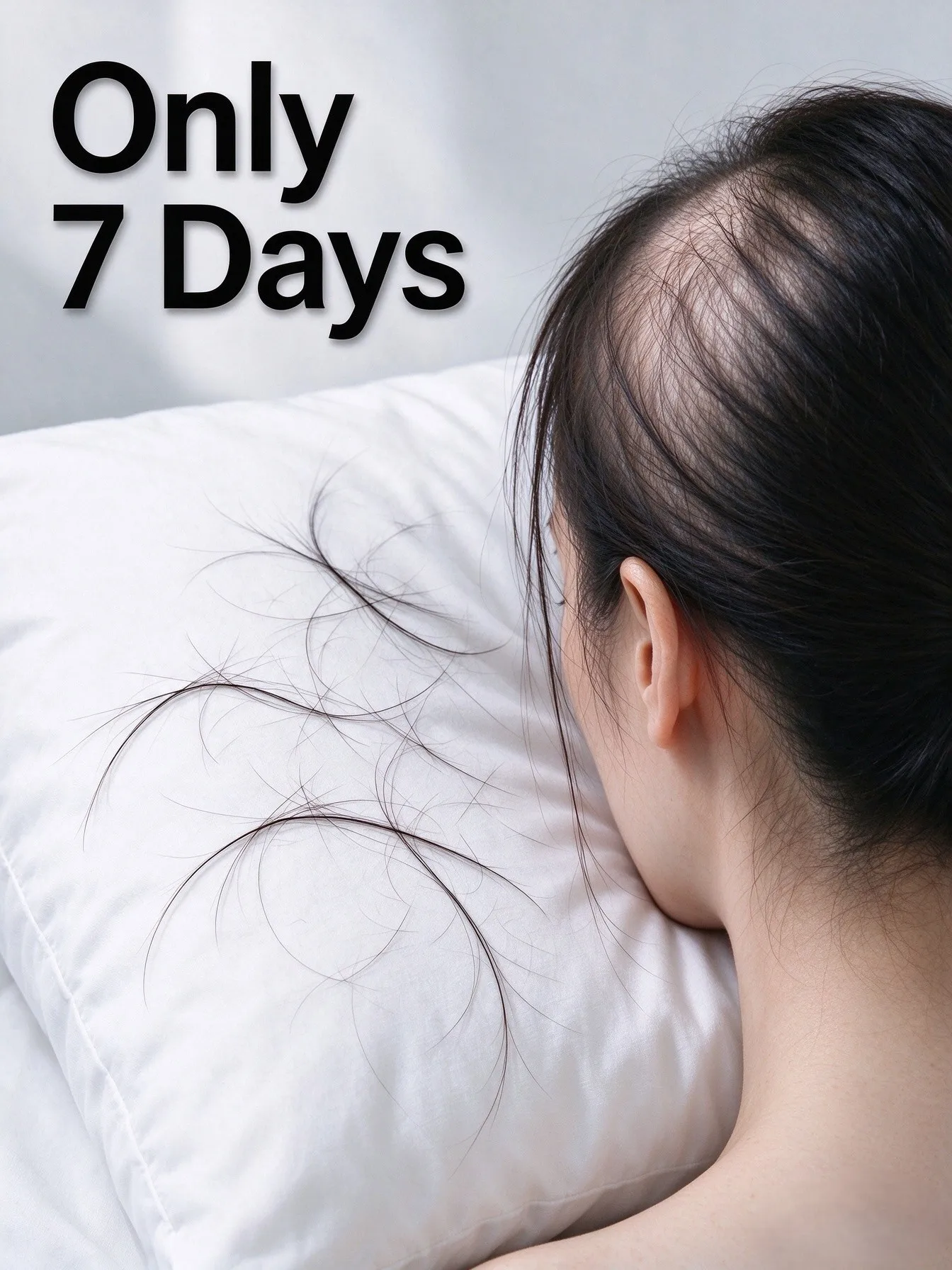 Anti-hair loss serum—nourishes hair roots, promotes rapid hair growth; beauty and health.