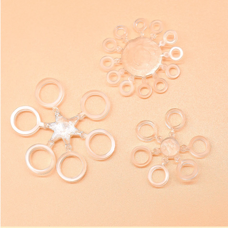 MNFT 144 Stück elastische Köderbänder zum Karpfenangeln, transparente Gummiringe, Köder-Bander-Halter, Boilie-Stops, 3 Größen – Detail 3