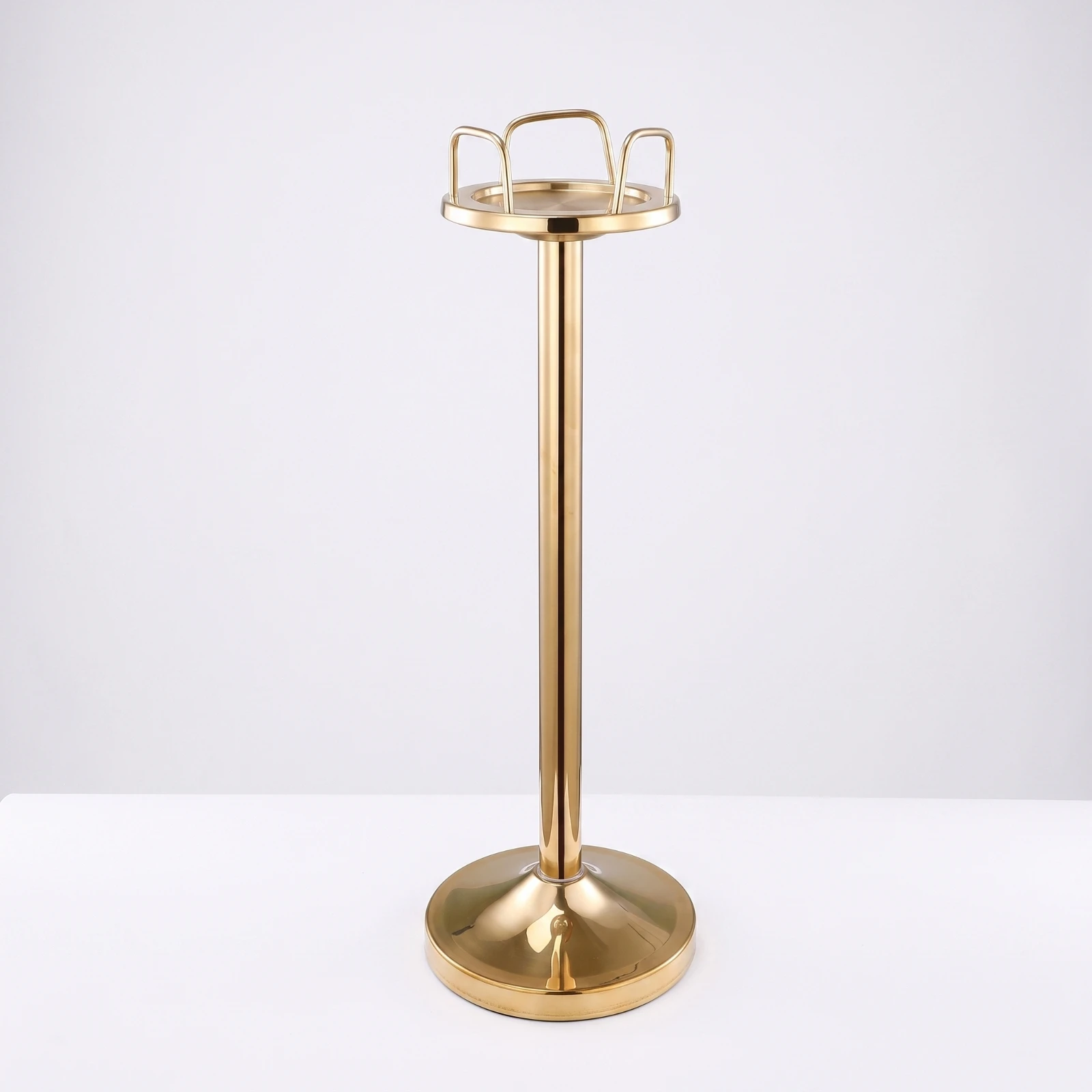 Ice Pail Stand Tall Ice Pail Holder Stand with Tray Heavy-Duty Beverage Tub Polished for Bartenders, Bar, Restaurant