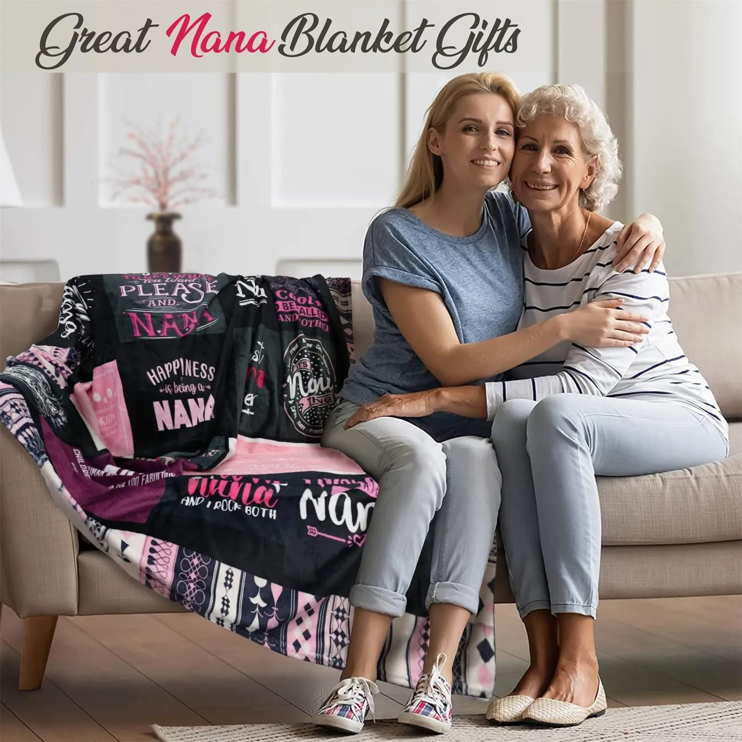 دافئ أريكة الدافئة الفانيلا بطانية هدايا للحفيدة الجدة هدايا عيد الميلاد الجدة رمي بطانية ل أريكة سرير ديكور المنزل #4