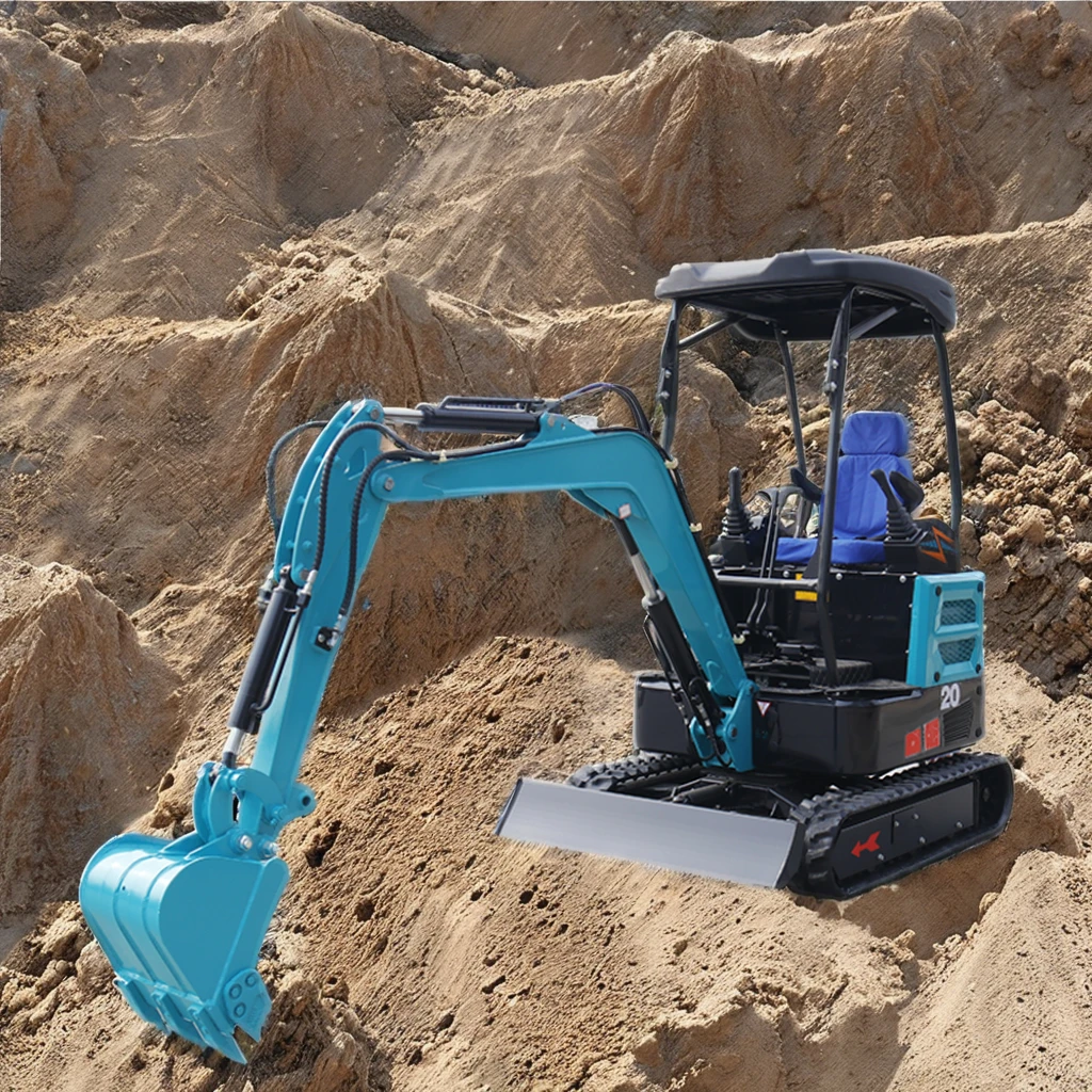 منتج مخصص للحفارة الزاحفة الصغيرة لتسوية التخزين والحفر وتحسين الأرض في الأراضي الزراعية #6