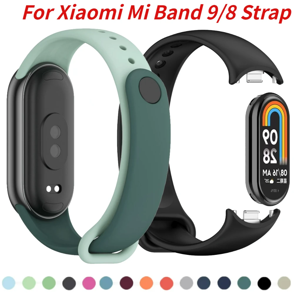 

Soft Silicone Strap for Xiaomi Mi Band 9 NFC Sport Bracelet Replaceable Wrist Strap for Mi Band 9/8 Smart Watch Band Accessories