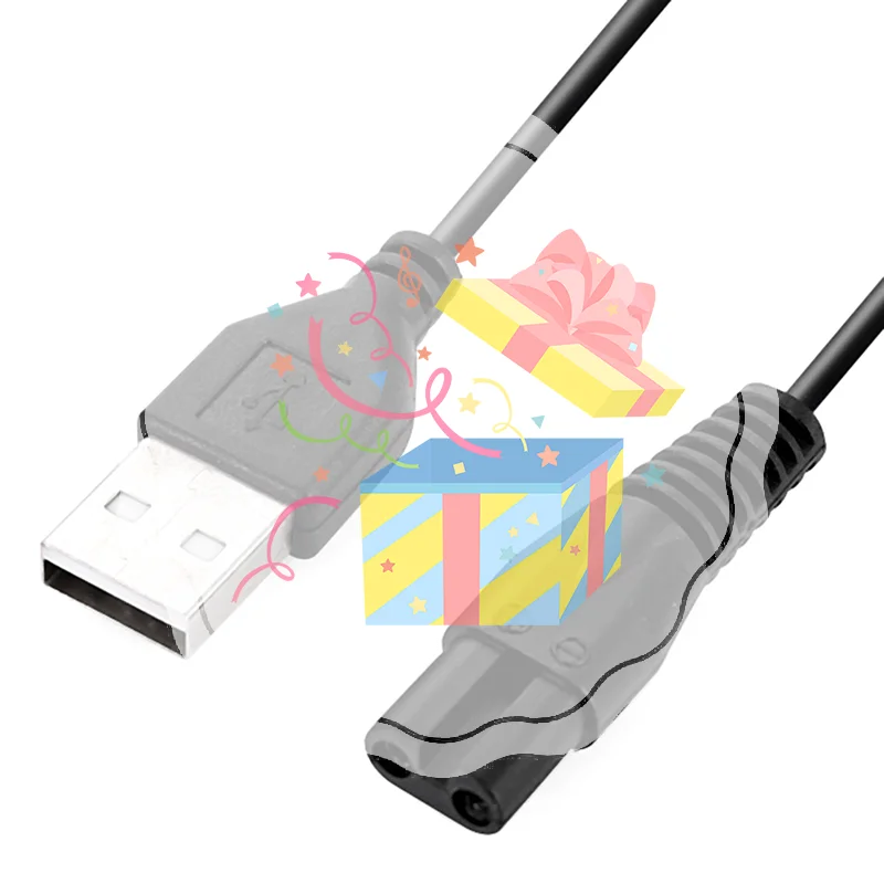 Charger Cable Compatible with Meridian Grooming Electric Shaver Trimmer Replacement Charging Cable Power Cord Supply Adapter