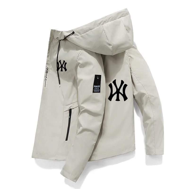 2024 jaqueta bomber masculina marca à prova de vento jaqueta com zíper primavera e outono jaqueta de trabalho casual moda jaqueta esportiva