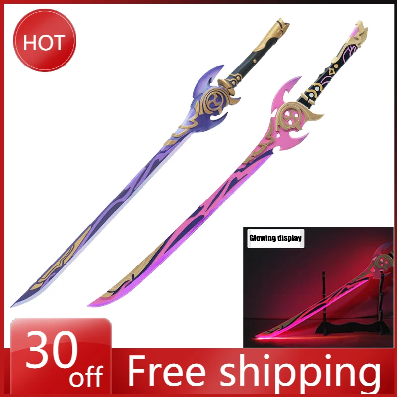 Genshin Impact – modèle d'arme Kamisato Ayaka, 108cm, brumisateur reforgé, Cosplay, série d'action Anime, ornements de bureau, jouets pour enfants