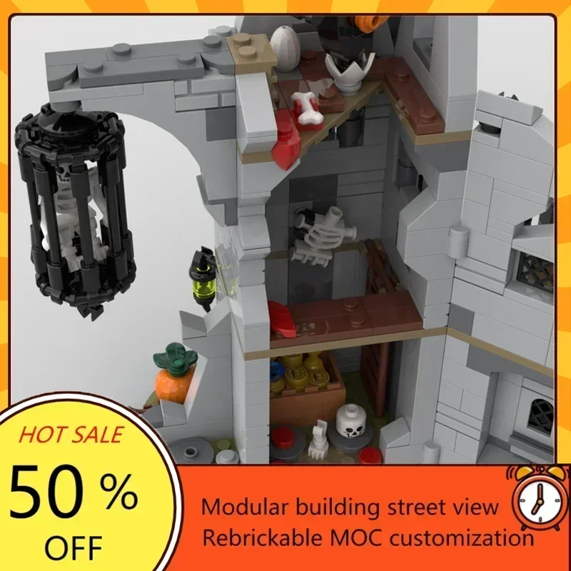 2014PCS Medieval Castle Custom Puzzle Model Night Lord's Lair DIY Technical Assembly Set Toy for Adultren Holiday Gift