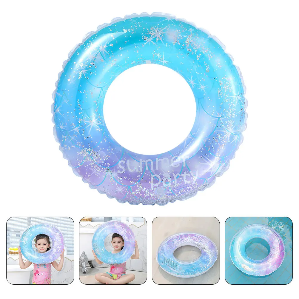 

1Pcs Colorful Cartoon PVC Swimming Ring Inflatable Float for Adults Kids Pool Party Adult Swim Ring Swim Supply