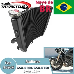 GSXR600 GSXR750 Aluminium Radiator Cooler Cooling Water Tank for Suzuki GSX-R600 GSX-R750 2006-2014 Motorcycle  Accessories