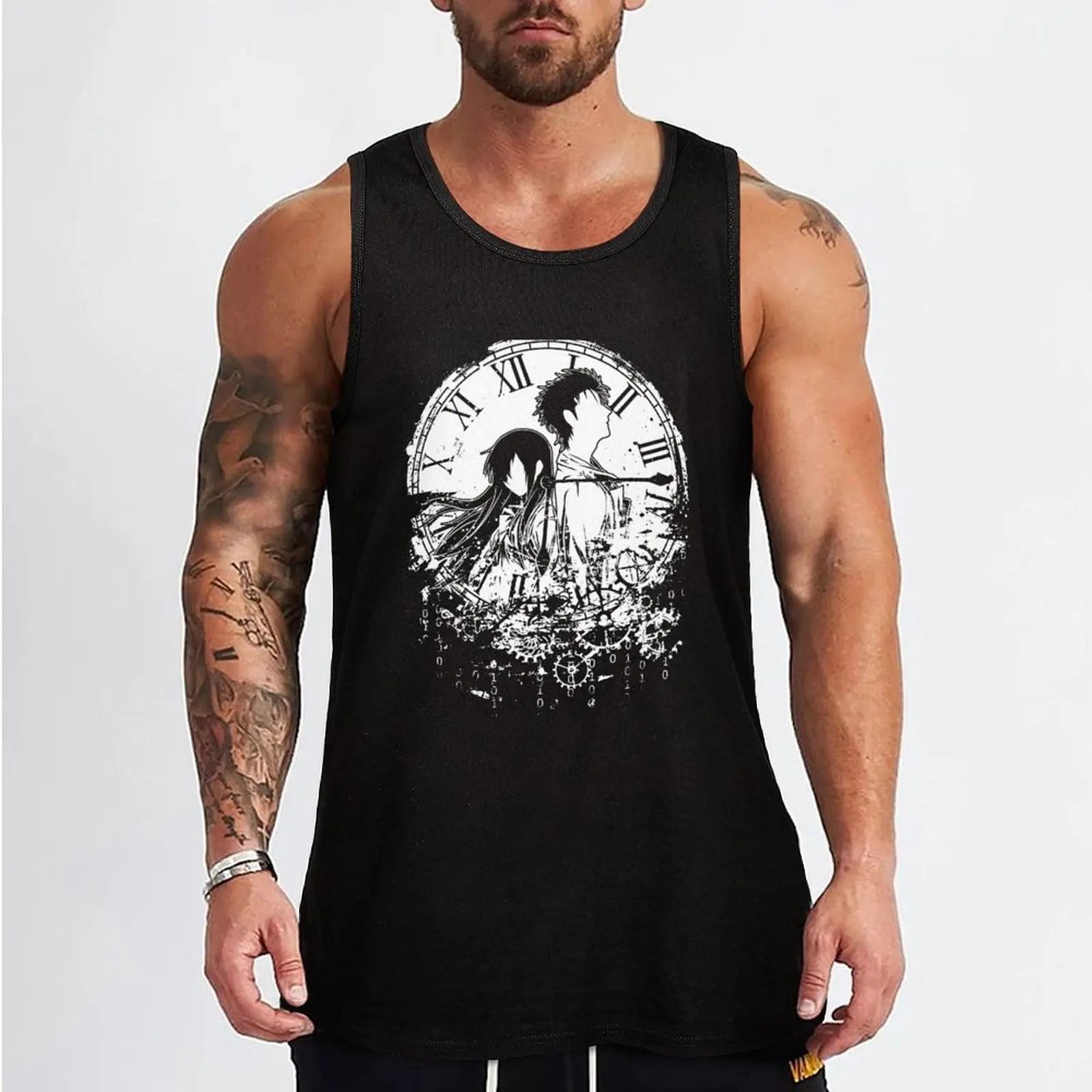 Broken Clock Tank Top Men's sports t-shirt gym t-shirts Men's summer vest summer 2024