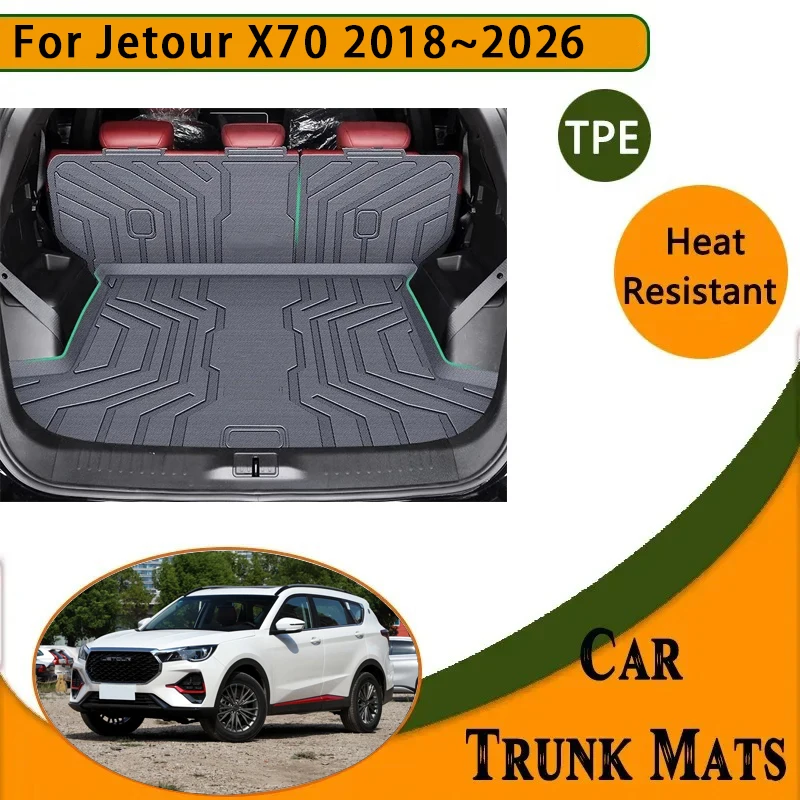 

Car Trunk Mat For Jetour X70 Soueast DX8 MASTA EV 2018~2026 5seat 7seat Waterproof Cargo Liner Cover Storage Pad Car Accessories