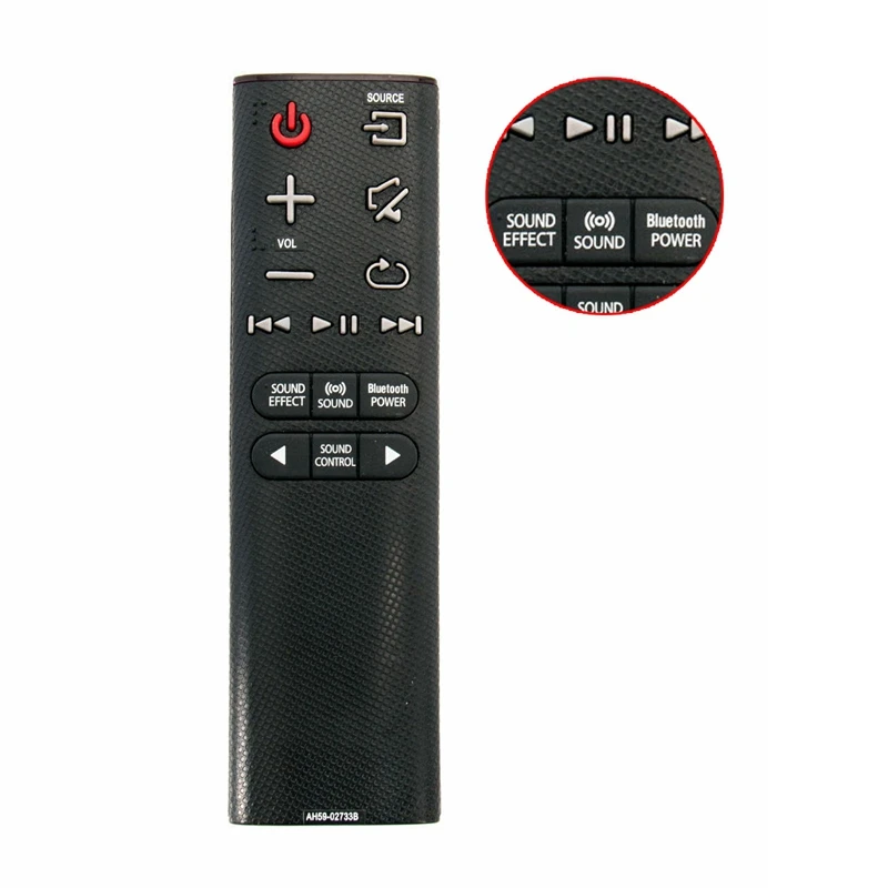 2X Remote Control Ah59-02733B For Samsung Soundbar Hwk360 Hwk450 Hwk550 Hwj4000