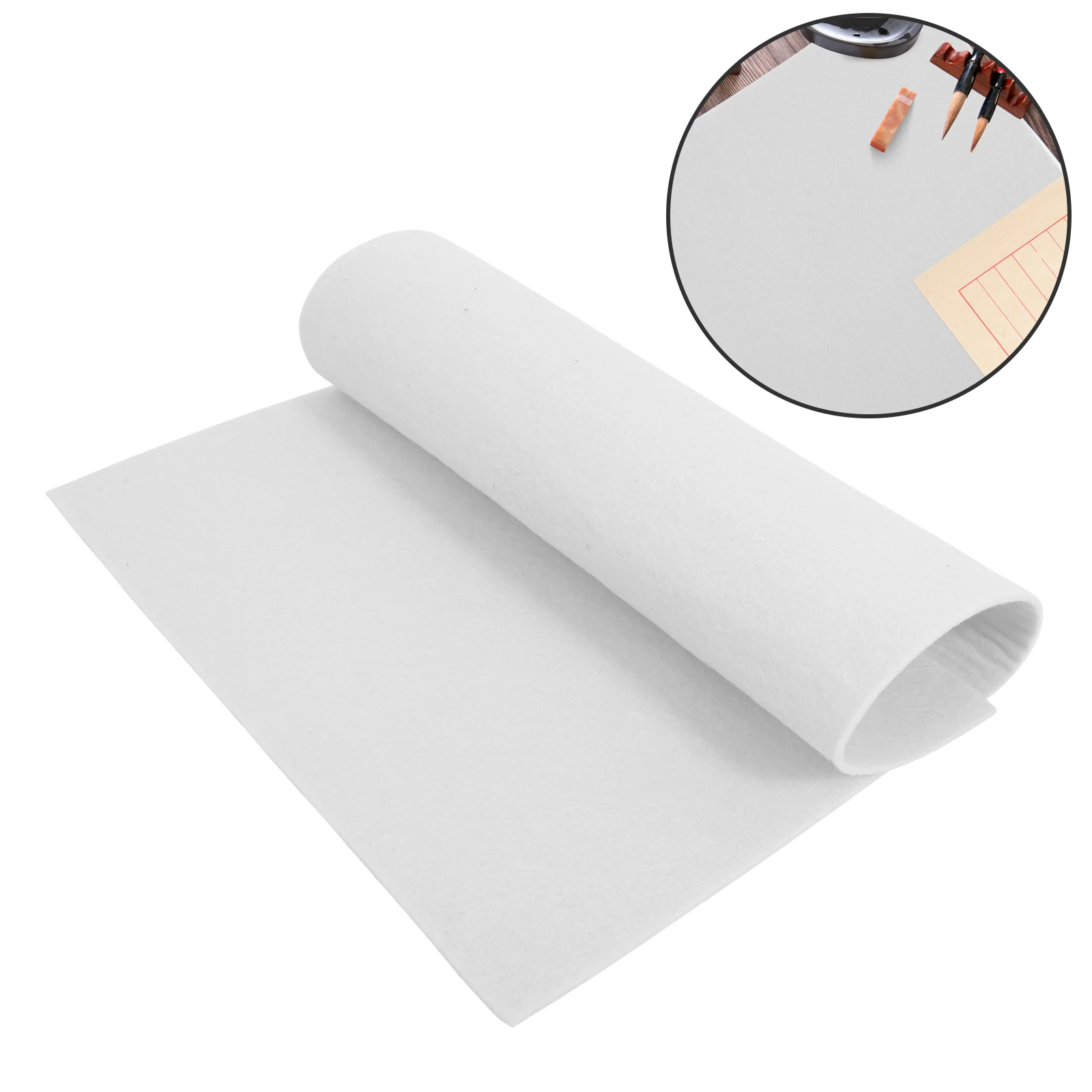 Lightweight Chinese Calligraphy Felt Mat For Practicing Painting Writing Desk Pad Smooth Writing Surface Protects Desktop From