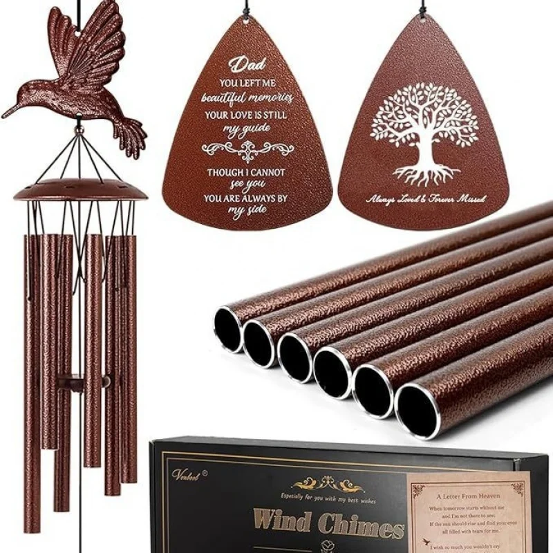 26-47 Garden Wind Chimes, Large Outdoor Deep-Tone Commemorative Wind Chimes, a Gift of Wind Chimes for Others