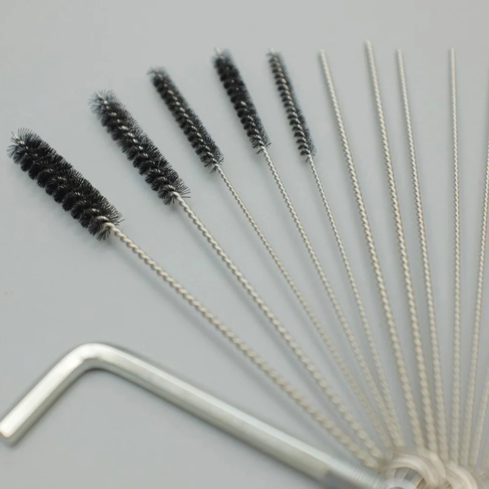 1 zestaw 1 Zestaw do czyszczenia aerografu Narzędzia do czyszczenia aerografu do malowania Rurki ze stali nierdzewnej do czyszczenia aerografu Akcesoria do aerografu