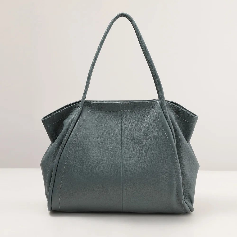 

Top Layer Cowhide Large Tote Women's Armpit Large Capacity Versatile Commuter Single-shoulder Designer Luxury Bag