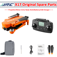 JJRC X17 6K GPS Drone Original Spare Part Propeller Blade / Body Shell / Battery / USB Charger / Motor Arm with Engine Etc.