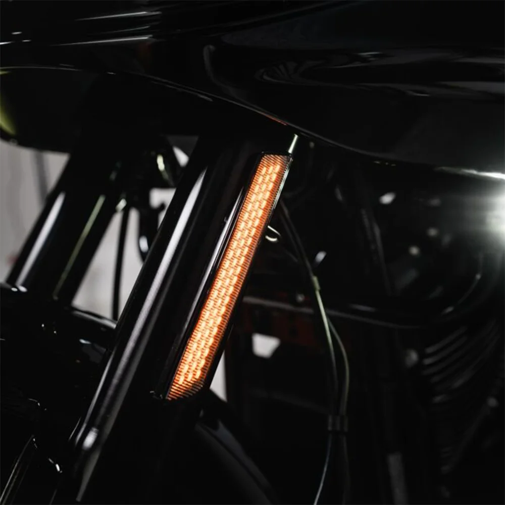 Softail Low Rider ST Accessories Motorcycle Run/Turn Auxiliary LED Fork Lightz for Harley Softail Low Rider ST El Diablo FXRST F