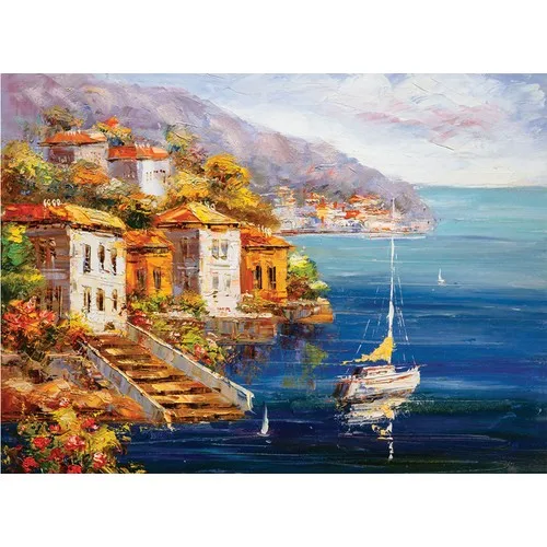 Sharp Color 1000 Piece Jigsaw Puzzle On The Beach Sailboat 260385