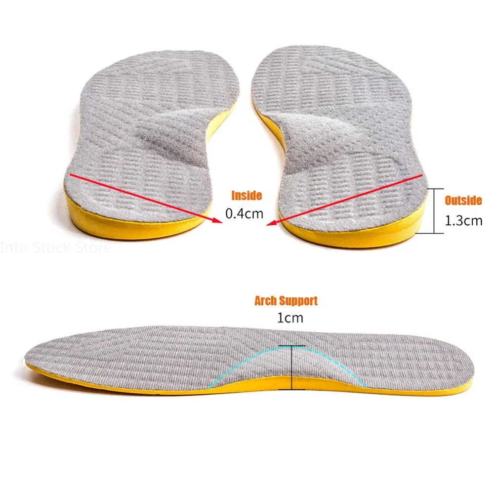 PU Orthotic Insole For Flat Feet Arch Support Orthopedic Shoes Sole Insoles For Feet Men Women O/X Leg Corrected Care Pad