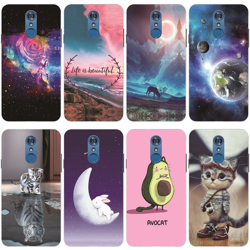 Fall für LG Q7 Q 7 Plus Q7 + Abdeckung Silikon Weiche TPU Schutzhülle Telefon Fällen Coque für LG Q7