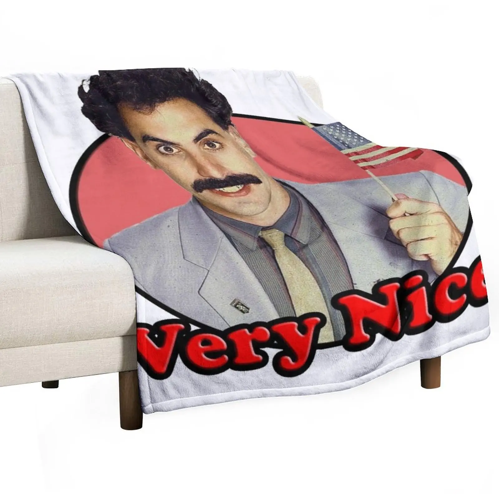 Borat, Very Nice Throw Blanket Luxury Designer Decorative Sofa Bed covers Blankets