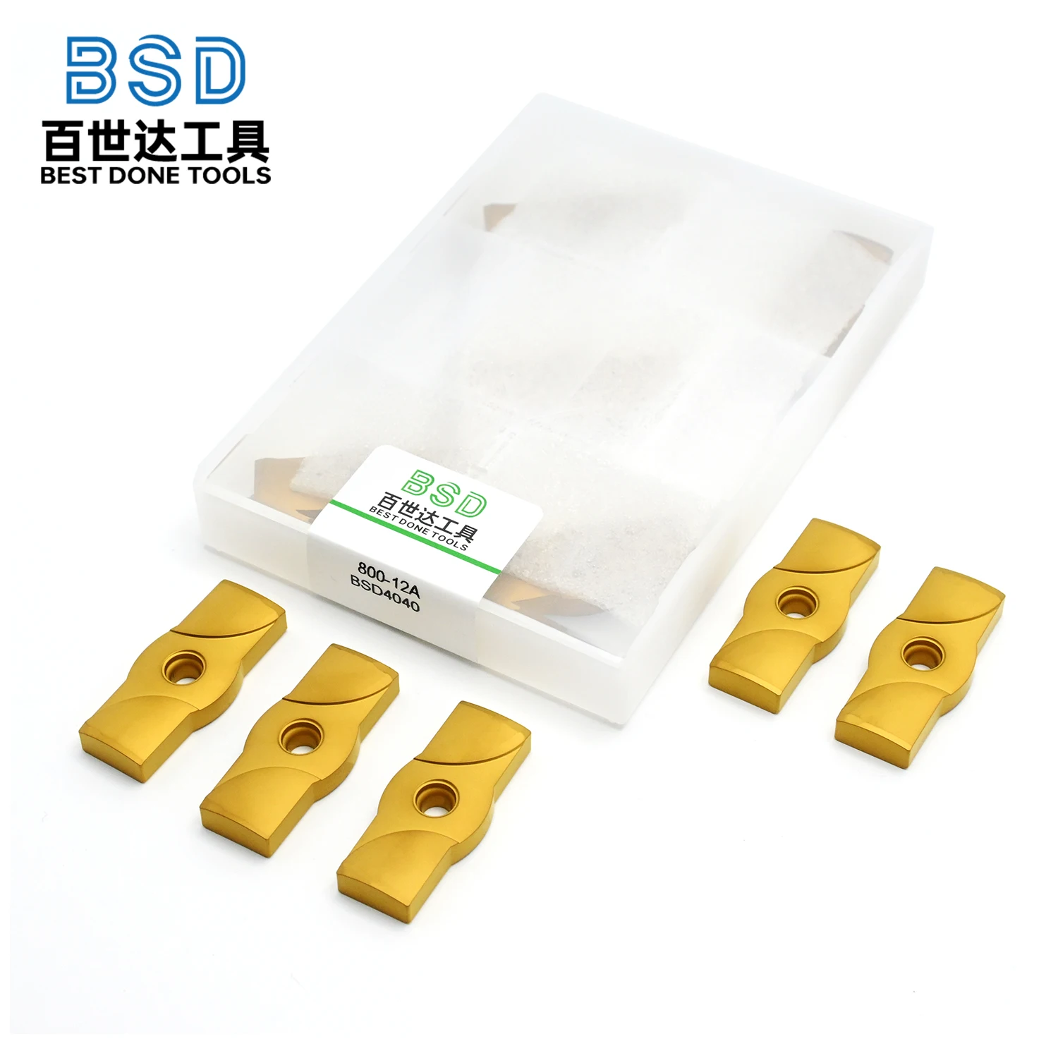 Deep Hole Drill Insert - Tungsten Carbide Guide Pad 800-08A (with Sandvik Chip Break Groove) for BTA Drills & Gun Drills