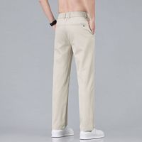 2025 New Men's Classic Solid Color Summer 3 Colors Casual Pants Business Fashion Stretch Cotton Slim Brand Trousers Male