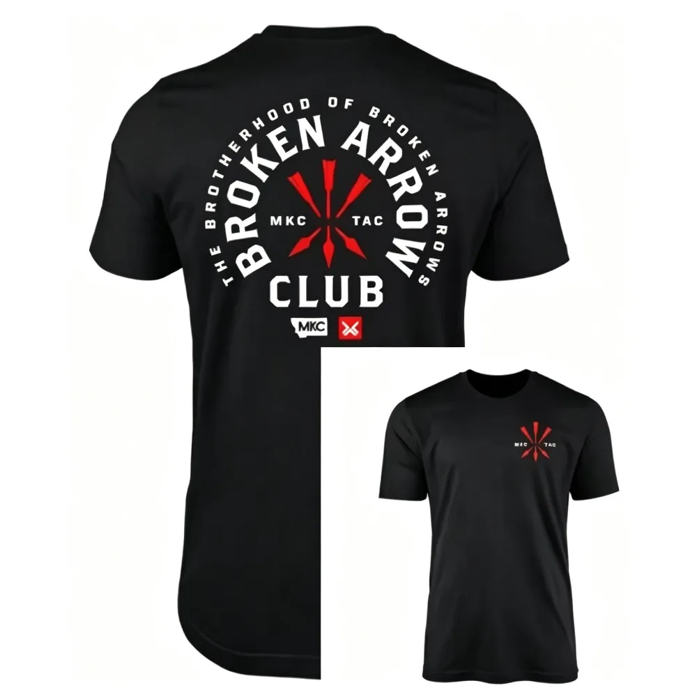2026 New Rare MKC BROKEN ARROW CLUB TAC TEE Unisex Tactical T-Shirt, High-end Luxury Style for Men and Women