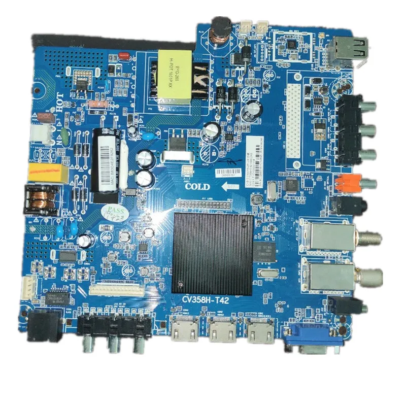 

CV358H-T42 4-core smart network WiFi TV motherboard Backlight voltage 37--42V 600ma OR 65---100v 450ma