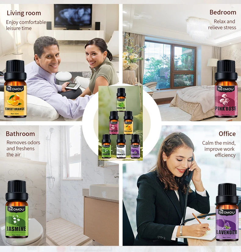 Huiles essentielles d'aromathérapie à arômes multiples, diffuseur de fabrication de bougies, huile naturelle Pure, humidificateur Soluble dans l'eau, arôme de fleurs naturelles