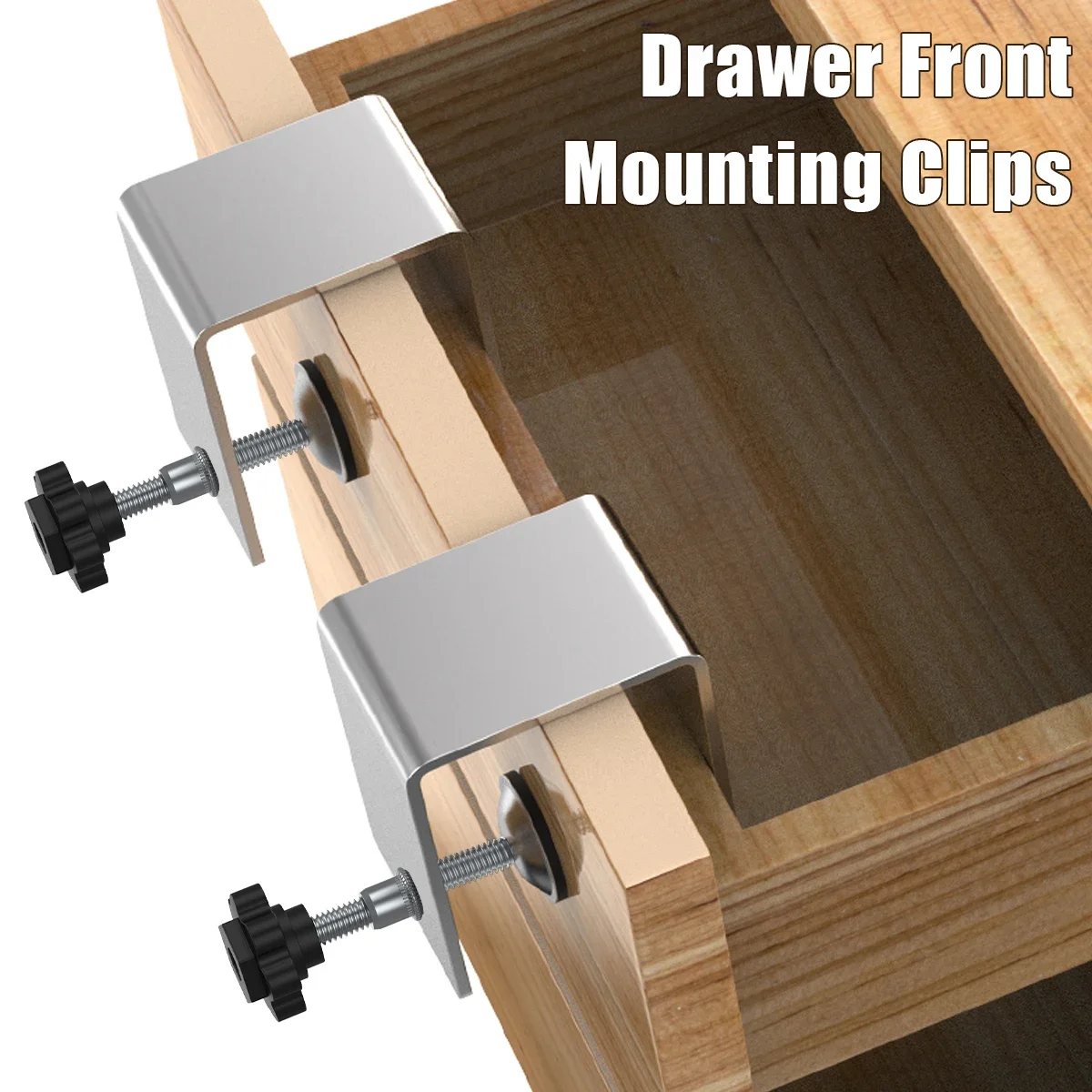 New Steel Drawer Front Installation Clamps Woodworking Jig Cabinet Tool Home Furniture Accessories Drawer Panel Clips Tools