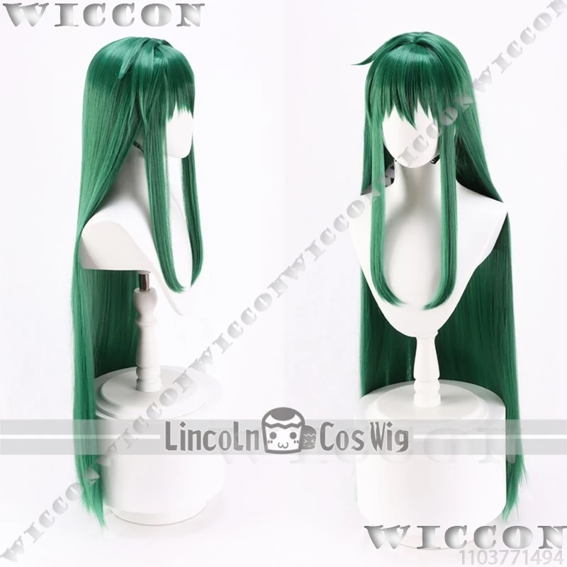 Rina Toin Anime Mermaid Cosplay Melody Wig Length 100cm Green Hair Girl Earring Hairband Armband Halloween Roleplay Customized view 3