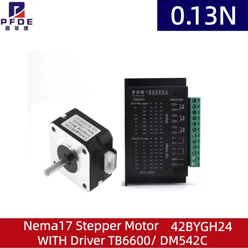 NEMA17  Stepper motor 4 lead 1.5A  42BYGH24   Extruder 24mm for 3D Printer Printing FOR CNC Kit Engraving Milling Machine set