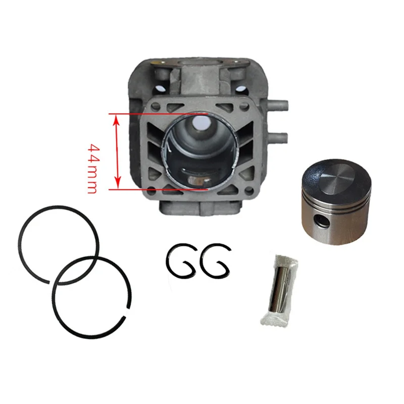 ABRB-プレミアム 44mm シリンダーとピストンアセンブリキット Kawasaki TJ53 TJ53E、ストリマーおよびブロワー部品番号用 11005-0650 および 11005-2