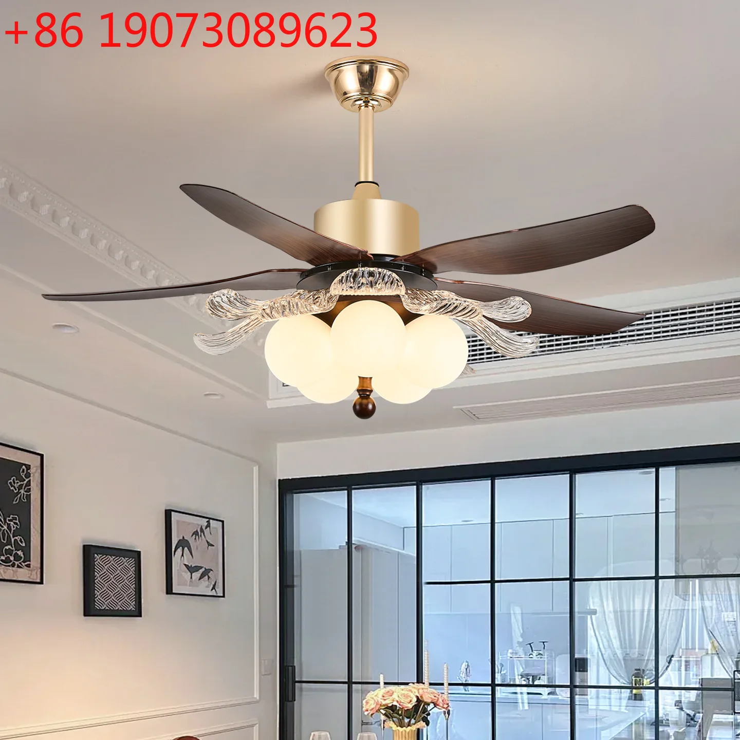 

Средневековый вентилятор, французский ретро-обучение, преобразование частоты, интеллектуальный потолочный вентилятор, светильник для защиты глаз, вентилятор для ресторана