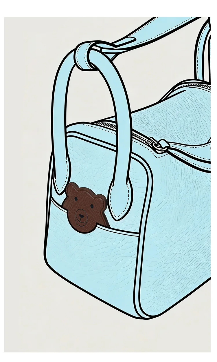 Cute Handmade Sheepskin Animal Bookmarks | Bag Sticker & Pendant | Creative Bag Accessory Gift