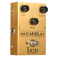 IRIN Delay Guitar Effect Pedal with Mix/Feedback/Delay 3 Control Knobs for Electric Guitar - NASCAR DELAY Effect Maker