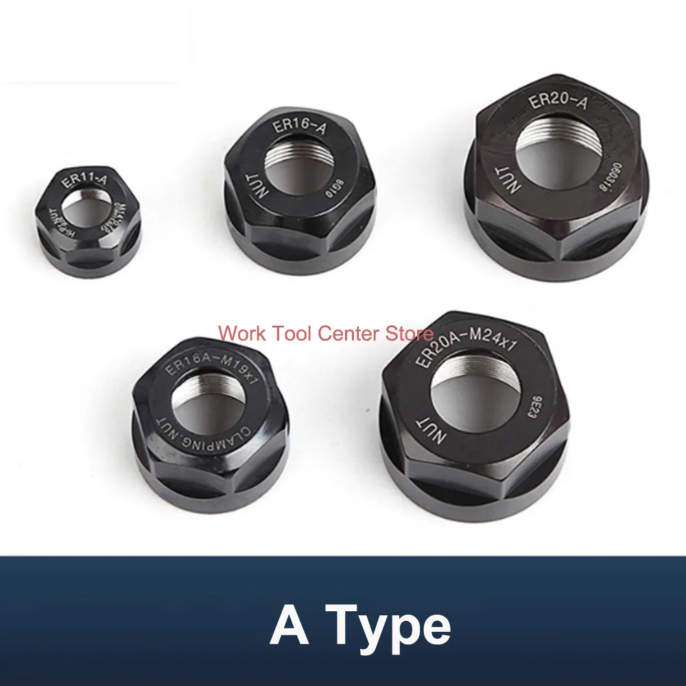 Dynamic Balance Nuts Hardware Accessories CNC Machine Tool ER11-A ER16 ER20 ER25UM ER32UM ER40UM SK16 Router Screw Cap Nut Clamp