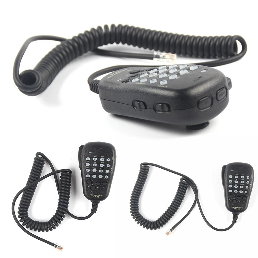 MH-48 Car Radio Mic 4 Programmable Keys 6 Pin DTMF Radio Speaker Mic Radio Microphone for Yaesu FT-8800R FT-8900R FT-790